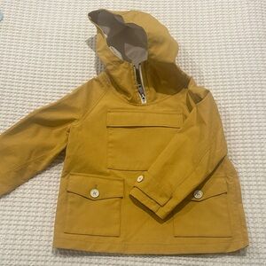 Burberry Kids Yellow Hooded Raincoat